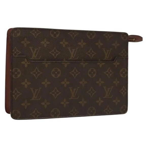 LOUIS VUITTON Monogram Pochette Homme Clutch Bag M51795 LV Auth bs27666 - Picture 1 of 15